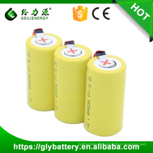 Batterie rechargeable de la puissance 1.2V SC 3400mAh avec des onglets de soudure